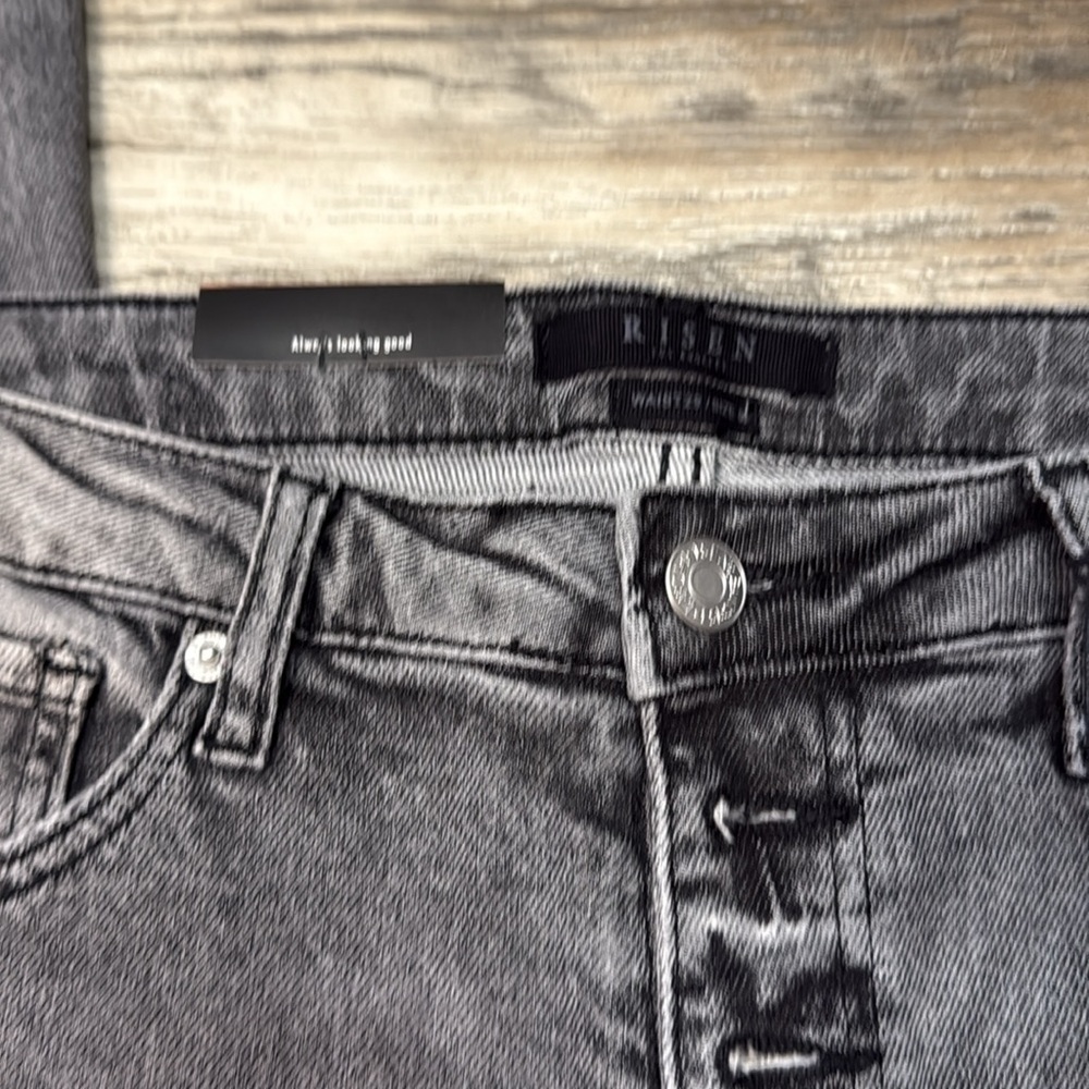 Risen  Flare Gray Women's distressed Jeans Size9/29 - Picture 8 of 9